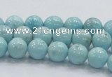 CLR19 15.5 inches 10mm round grade AA natural larimar gemstone beads