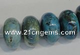 CLR204 15.5 inches 12*20mm rondelle larimar gemstone beads