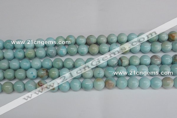 CLR353 15.5 inches 10mm round dyed larimar gemstone beads