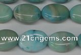 CLR372 15.5 inches 10*14mm oval dyed larimar gemstone beads