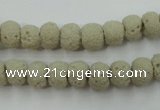 CLV352 15.5 inches 8mm ball dyed lava beads wholesale