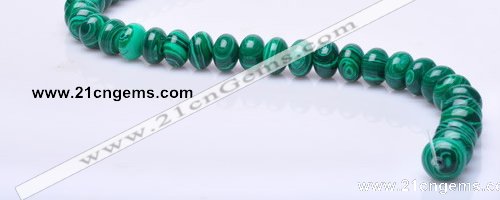 CMA17 7*10mm roundel imitate malachite gemstone beads wholesale