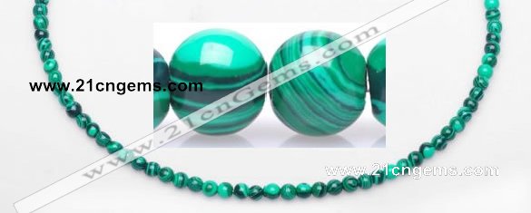 CMA19 15.5 inches 5mm round imitate malachite beads Wholesale