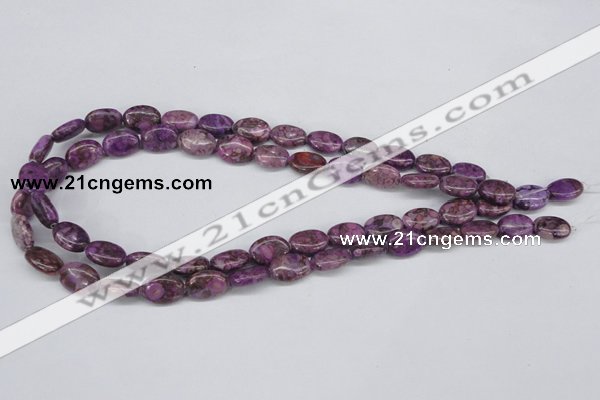 CMB35 15.5 inches 10*14mm oval dyed natural medical stone beads