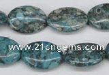 CMB49 15.5 inches 15*20mm oval dyed natural medical stone beads