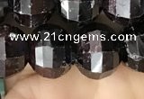 CME244 15.5 inches 10*11mm - 10*12mm pumpkin garnet beads