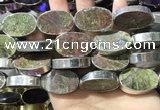 CME503 12 inches 18*28mm - 20*30mm oval bronze green stone beads