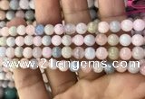 CMG330 15.5 inches 6mm round morganite beads wholesale