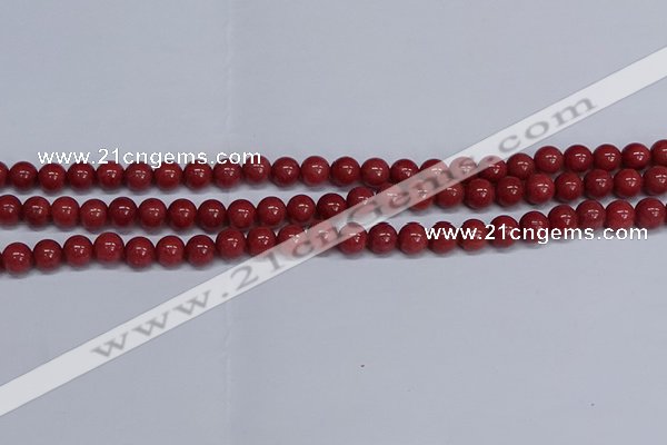 CMJ318 15.5 inches 8mm round Mashan jade beads wholesale