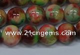 CMJ425 15.5 inches 12mm round rainbow jade beads wholesale
