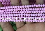 CMJ810 15.5 inches 4mm round matte Mashan jade beads wholesale