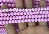 CMJ811 15.5 inches 6mm round matte Mashan jade beads wholesale