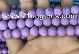 CMJ819 15.5 inches 12mm round matte Mashan jade beads wholesale
