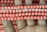 CMJ826 15.5 inches 6mm round matte Mashan jade beads wholesale