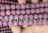 CMJ834 15.5 inches 12mm round matte Mashan jade beads wholesale