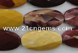 CMK110 15.5 inches 15*30mm faceted oval mookaite beads wholesale
