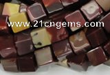CMK71 15.5 inches 10*10mm cube mookaite gemstone beads wholesale