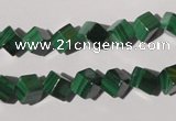 CMN247 15.5 inches 8*8mm cube natural malachite beads wholesale