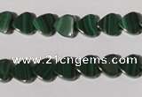 CMN261 15.5 inches 8*8mm heart natural malachite beads wholesale