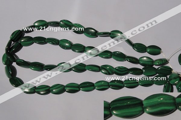 CMN267 15.5 inches 12*16mm flat drum natural malachite beads wholesale