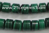 CMN408 15.5 inches 5*6mm tyre natural malachite beads wholesale