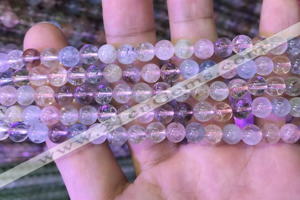 CMQ450 15.5 inches 6mm round rainbow quartz beads wholesale