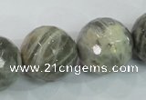 CMS127 15.5 inches 20mm faceted round moonstone gemstone beads