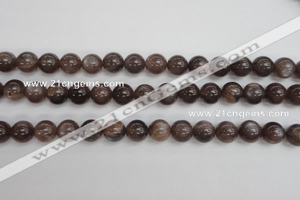 CMS143 15.5 inches 10mm round natural grey moonstone beads