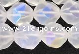 CMS1873 15.5 inches 10mm faceted nuggets AB-color white moonstone beads