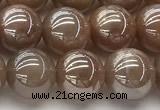 CMS2083 15 inches 10mm round AB-color moonstone beads