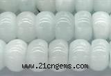 CMS2137 15 inches 6*8mm rondelle blue moonstone beads