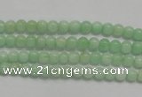 CMS401 15.5 inches 4mm round green moonstone beads wholesale