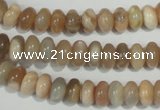 CMS518 15.5 inches 4*8mm rondelle moonstone beads wholesale