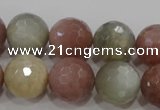 CMS876 15.5 inches 18mm faceted round moonstone gemstone beads