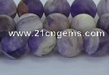 CNA1053 15.5 inches 10mm round matte dogtooth amethyst beads