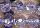 CNA1112 15.5 inches 8mm faceted round natural amethyst beads