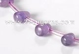 CNA23 6*9mm teardrop A+ grade natural amethyst beads Wholesale