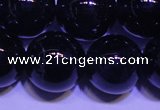 CNA555 15.5 inches 14mm round A grade natural dark amethyst beads