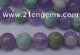 CNA653 15 inches 10mm round lavender amethyst & amazonite beads