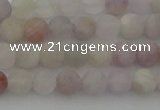 CNA671 15.5 inches 6mm round matte lavender amethyst beads