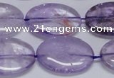 CNA835 15.5 inches 20*30mm oval natural light amethyst beads