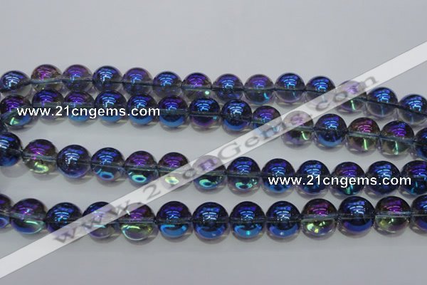 CNC303 15.5 inches 10mm round AB-color white crystal beads