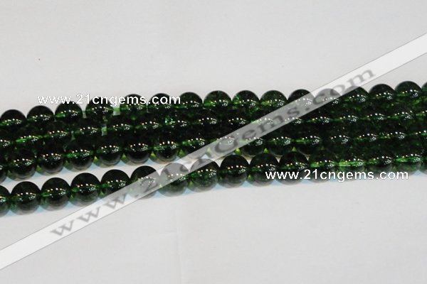 CNC444 15.5 inches 12mm round dyed natural white crystal beads