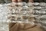 CNC840 15.5 inches 8*12mm faceted oval white crystal beads