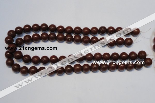 CNE14 15.5 inches 16mm round red stone needle beads wholesale