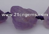 CNG1005 15.5 inches 15*25mm - 25*30mm nuggets amethyst gemstone beads