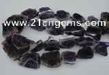CNG1076 15.5 inches 18*25mm - 35*40mm nuggets amethyst beads