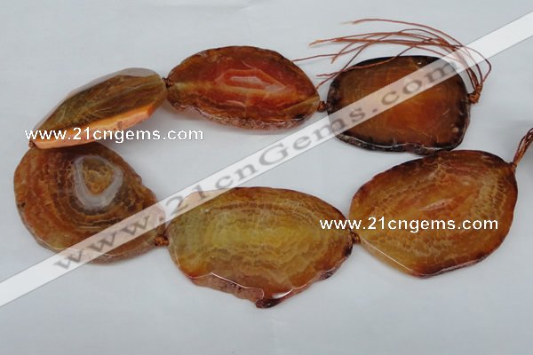 CNG1237 15.5 inches 40*50mm - 55*65mm freeform agate beads