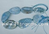 CNG1258 15.5 inches 40*50mm - 45*55mm freeform agate beads