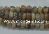 CNG214 15.5 inches 6*8mm nuggets moonstone gemstone beads